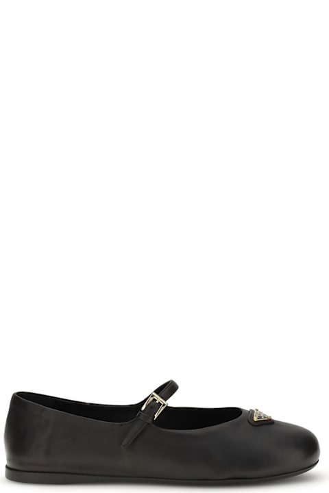 Prada Nappa Leather Ballerinas