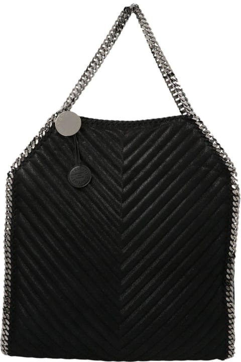 Fashion for Women Stella McCartney Large Falabella Chevron Quilted Tote Bag