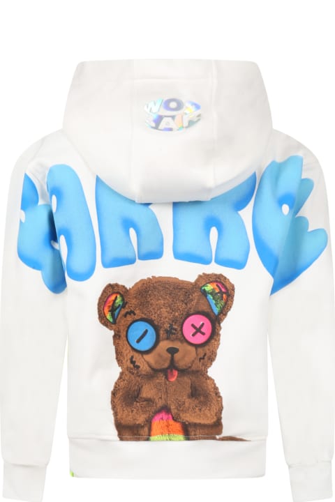 White Sweatshirt For Kids With Bear