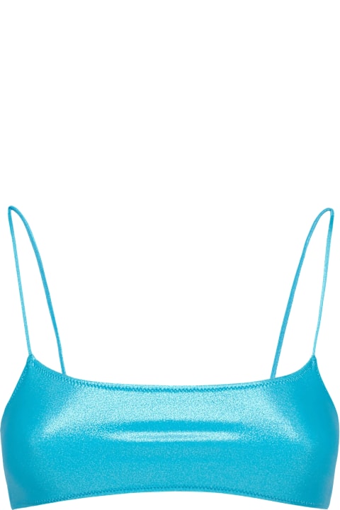 MC2 Saint Barth Swimwear for Women MC2 Saint Barth Lamina Turquoise Bralette Beach Top Sadie