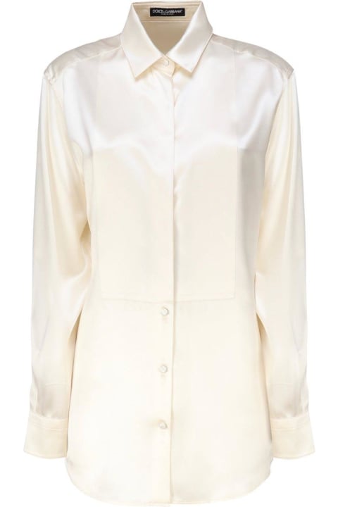 Dolce & Gabbana for Women Dolce & Gabbana Long-sleeved Satin Shirt