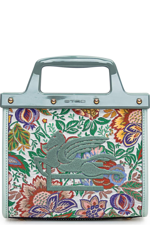 Etro Totes for Women Etro Floral Jacquard Small Love Trotter Shopping Bag