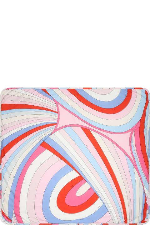 Pucci Accessories & Gifts for Baby Boys Pucci Multicolor Blanket For Baby Girl