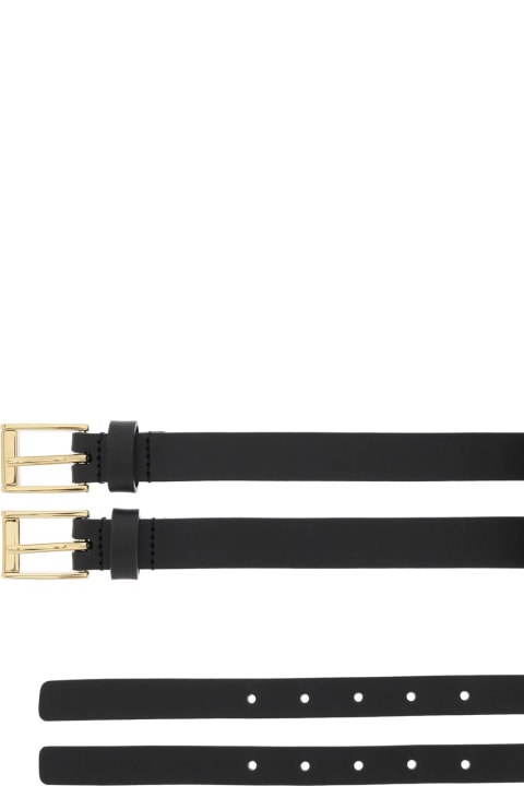 Belts for Women Dolce & Gabbana Logo-plaque Double-strap Belt