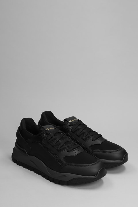 Gurwo Sneakers In Black Leather