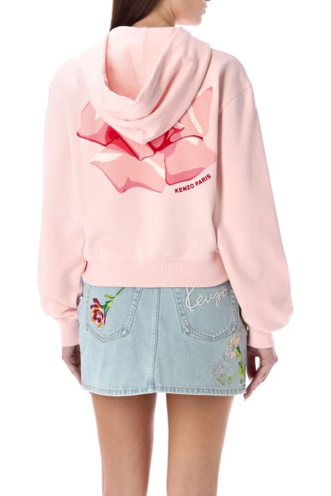 Kenzo Coats & Jackets for Women Kenzo Rose Zip-up Hoodie