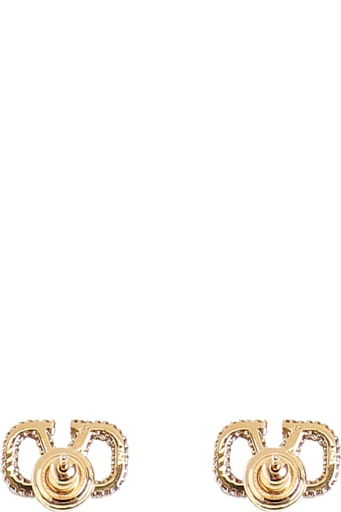 Jewelry for Women Valentino Garavani Vlogo Signature Crystal Earrings