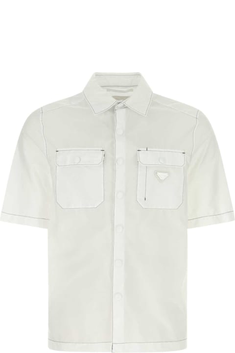 Sale for Men Prada White Re-nylon Shirt