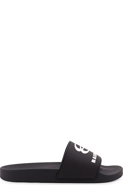 Balenciaga Shoes for Men Balenciaga Rubber Pool Slide Sandals