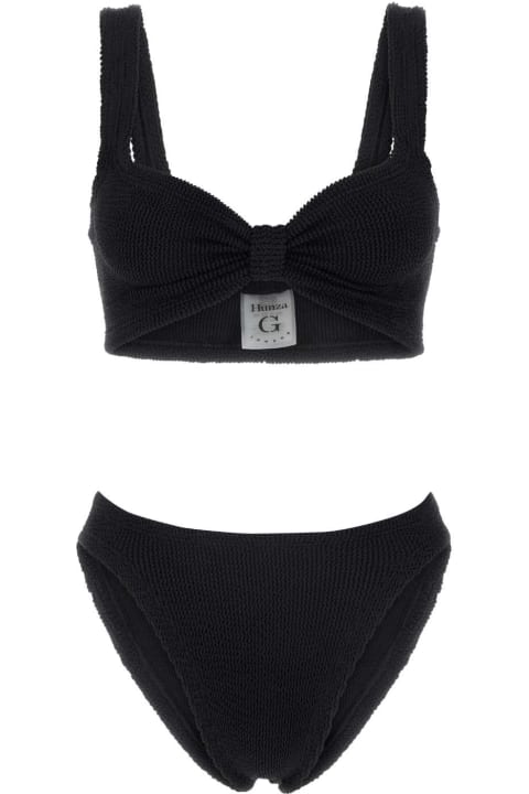 Homeware Hunza G Black Stretch Nylon Bonnie Bikini