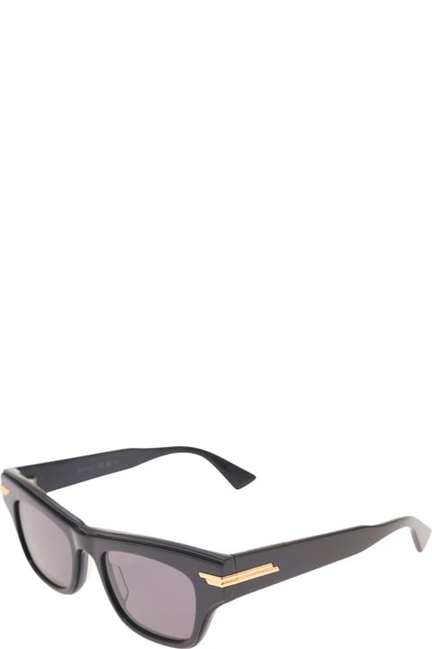 Bottega Veneta Accessories for Men Bottega Veneta Rectangular Sunglasses With Golden Detail
