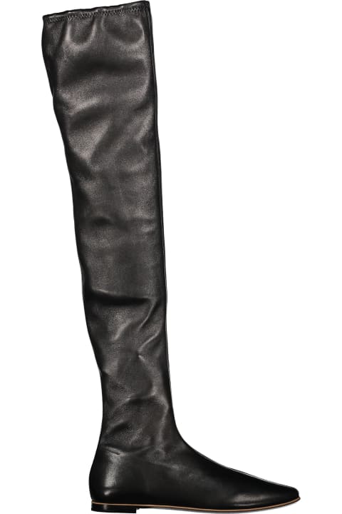 ウィメンズ Bottega Venetaのブーツ Bottega Veneta Leather Over-the-knee Boots