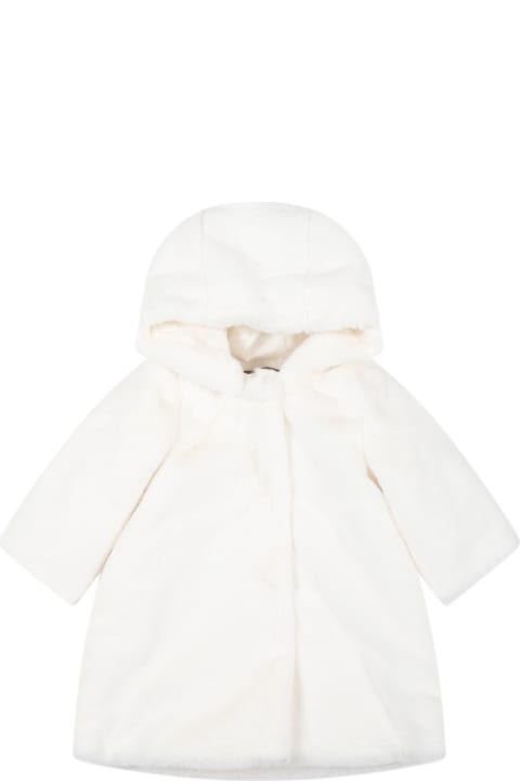 White Faux Fur For Baby Girl