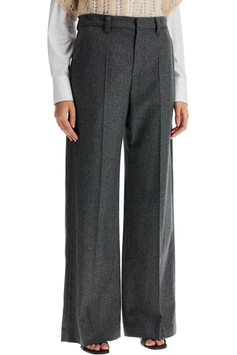 Brunello Cucinelli Pants & Shorts for Women Brunello Cucinelli Tailored Flannel Trousers For