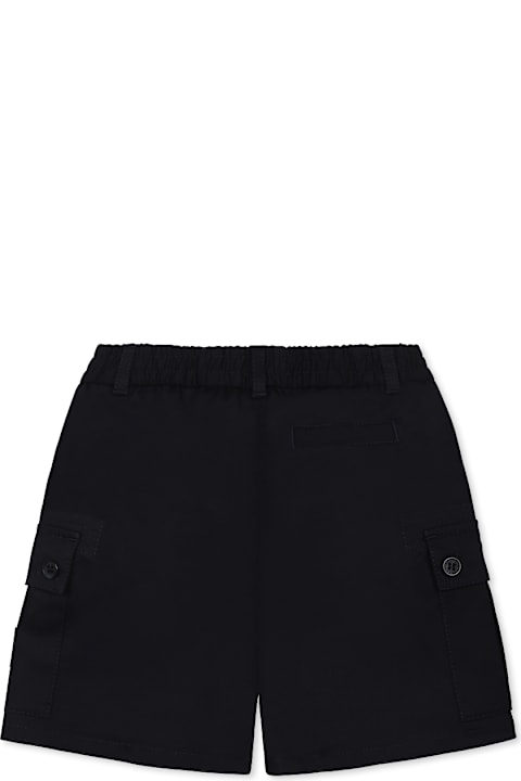 Dolce & Gabbana Bottoms for Baby Girls Dolce & Gabbana Blue Shorts For Baby Boy With Logo