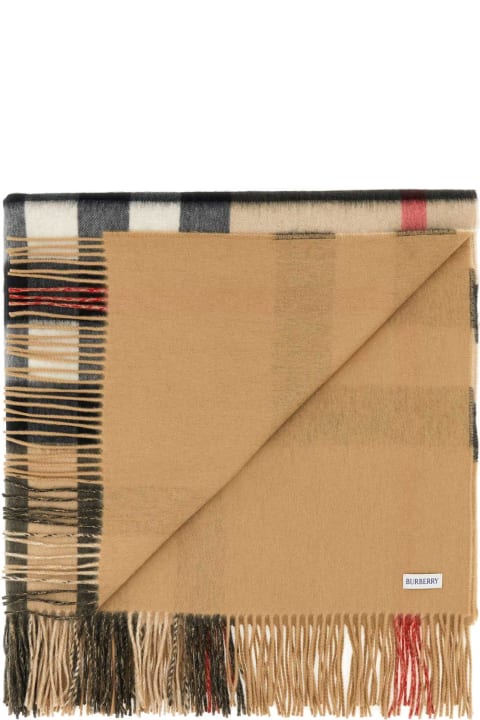 Burberry Women Burberry Embroidered Cashmere Blanket
