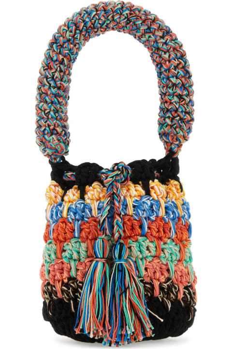 Alanui Totes for Women Alanui Multicolor Crochet Handbag