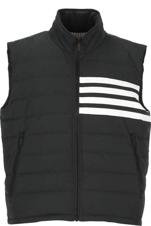 Thom Browne Coats & Jackets for Men Thom Browne Black Polyester Vest