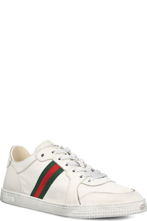 Gucci Stretch Leather Sneakers