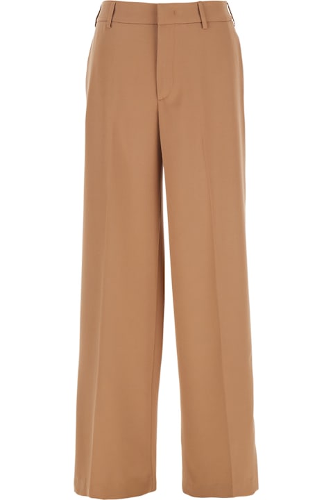 Homeware PT Torino 
lorenza
 Beige Tailored High Waisted Pants In Tech Fabric Woman