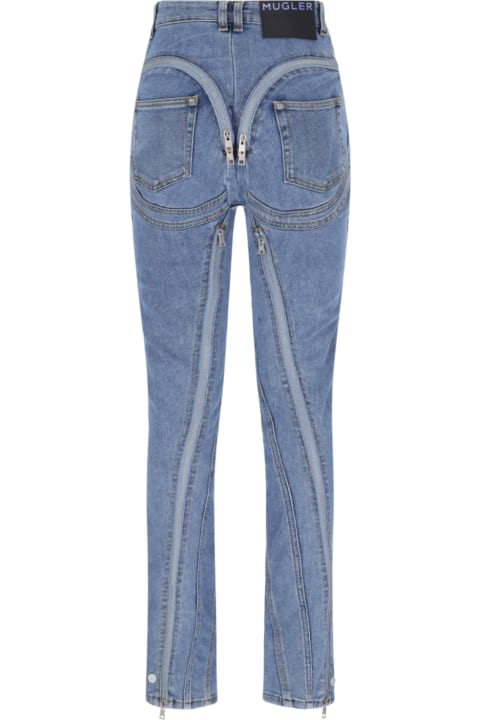 Homeware Mugler 
zipped Spiral
 Jeans