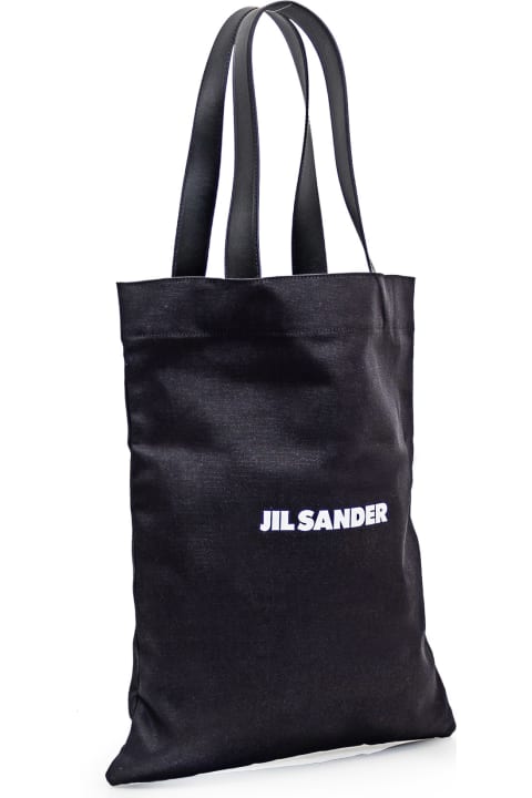 Jil Sander Totes for Men Jil Sander Black Tela Bag