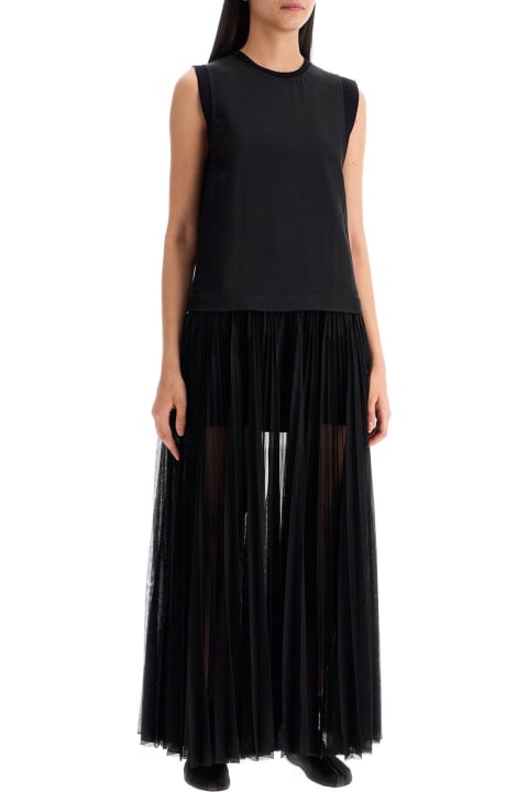 Jil Sander for Women Jil Sander Layered Dress With Pleated Skirt