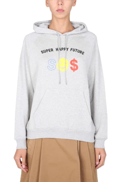 Etre Cecile Fleeces & Tracksuits for Women Etre Cecile "super Happy Future" Sweatshirt