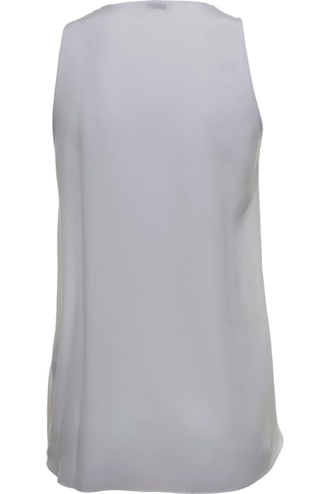Silk Tank Top With Monile Detail