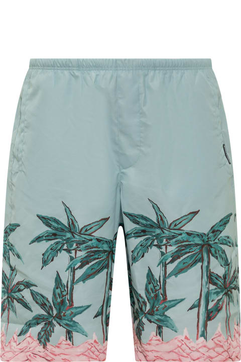 Palm Angels for Men Palm Angels Palm Row Long Swimshorts