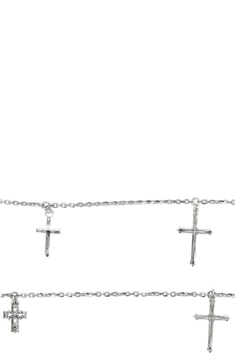 Necklaces for Men Emanuele Bicocchi Necklace Multi Cross Double