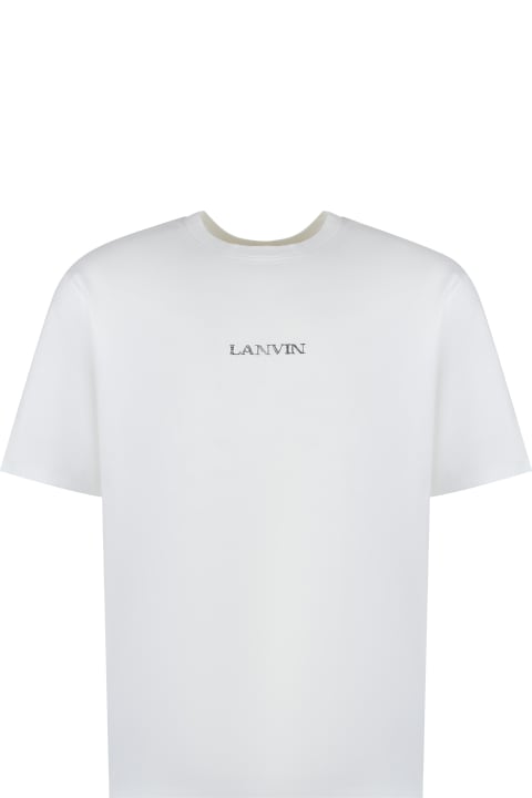 Clothing for Women Lanvin Logo Cotton T-shirt