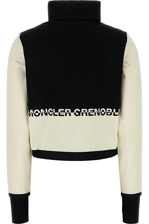 Clothing for Women Moncler Grenoble Two-tone Stretch Polyester Blend Cardigan