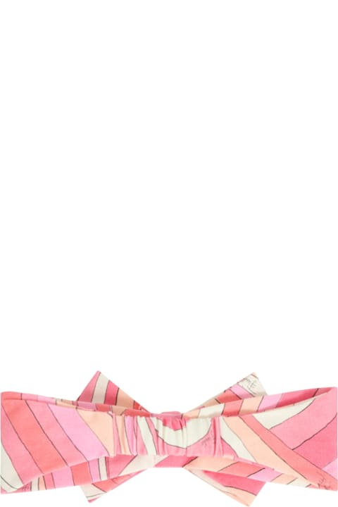 Homeware Pucci Pink Band For Baby Girl With Print