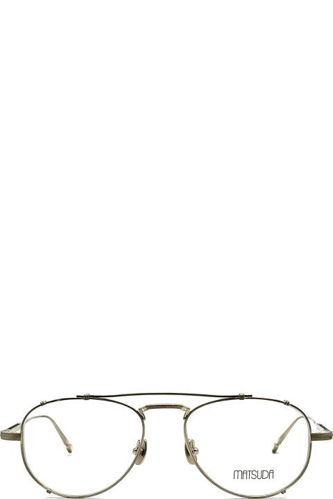 メンズ Matsudaのアイウェア Matsuda M3142 - Brushed Gold Rx Glasses