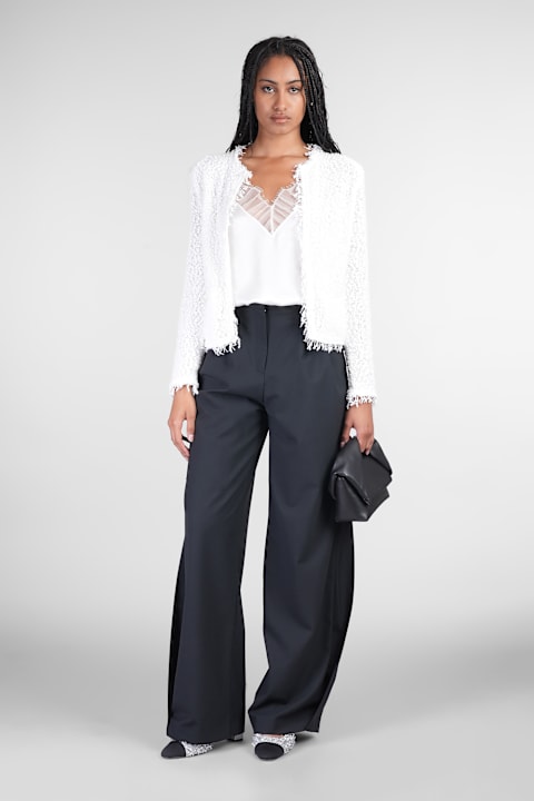 IRO معاطف وجواكت لـ السيدات IRO Shavani Casual Jacket In White Cotton