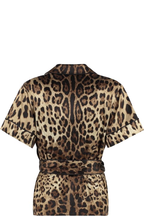 Dolce & Gabbana Topwear for Women Dolce & Gabbana Printed Silk Shirt
