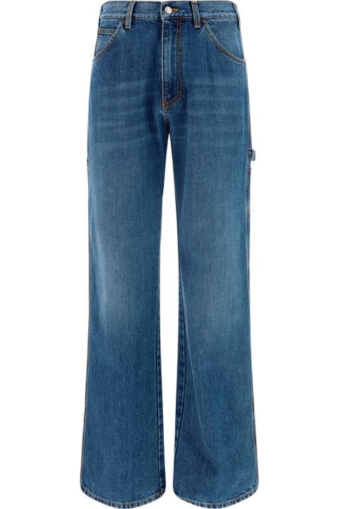 Jeans for Men Alexander McQueen Straight Buttoned Jeans