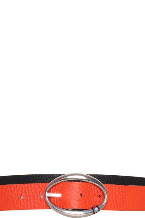 Orciani for Women Orciani Red Smooth Leather Belt
