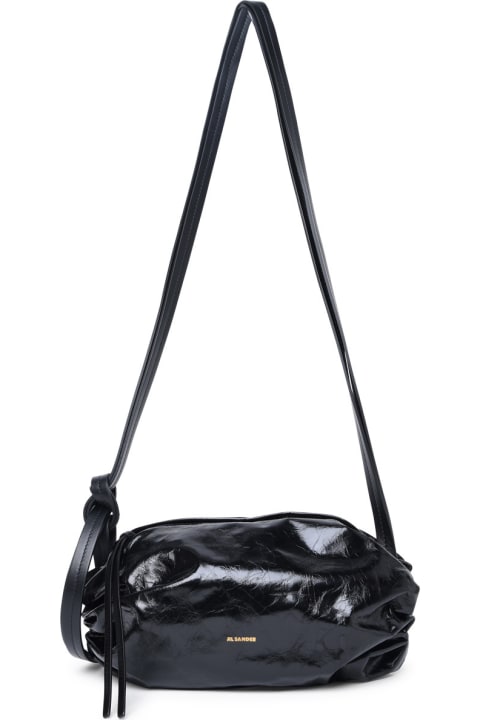 ウィメンズ Jil Sanderのショルダーバッグ Jil Sander 'crossbody' Small Black Calf Leather Bag
