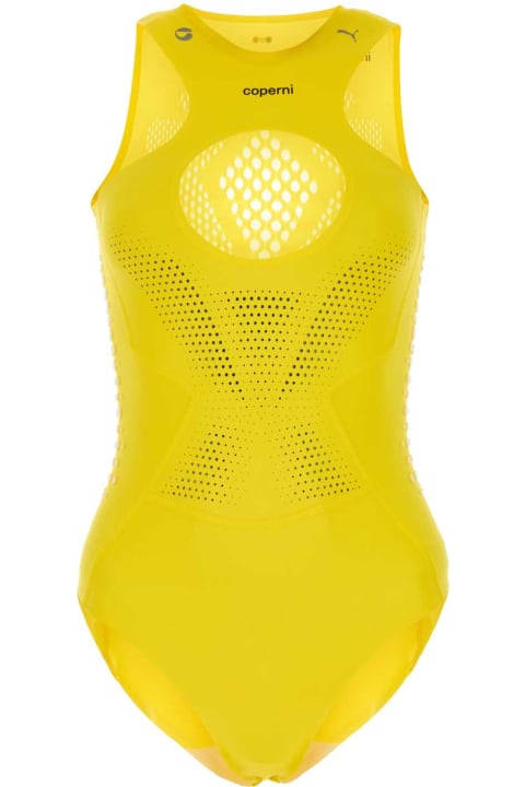 Coperni Underwear & Nightwear for Women Coperni Yellow Stretch Nylon Coperni X Puma Bodysuit