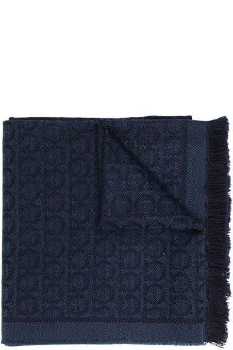 Fashion for Women Ferragamo All-over Patterned Fringed Edge Scarf