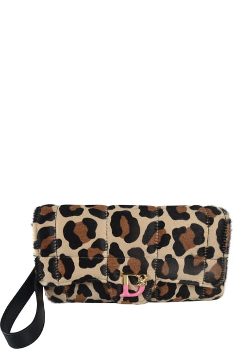 Fashion for Women Dsquared2 Animalier Print Quilted Shoulder Bag