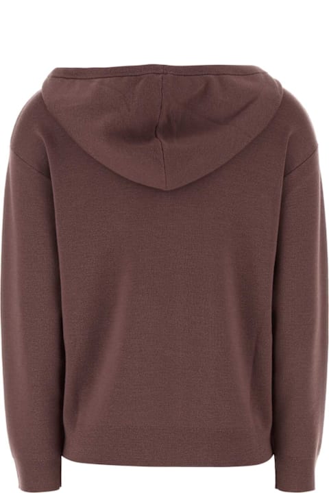 Homeware Max Mara Plum Wool Sfinge Sweatshirt