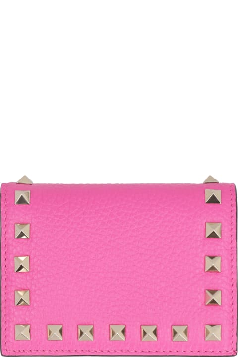 Valentino for Kids Valentino Valentino Garavani - Rockstud Small Leather Flap-over Wallet