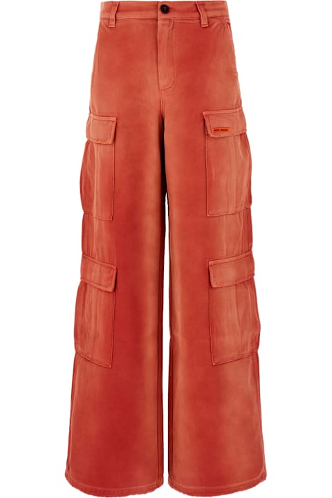 HERON PRESTON Clothing for Women HERON PRESTON Brick Cotton Cargo Pant