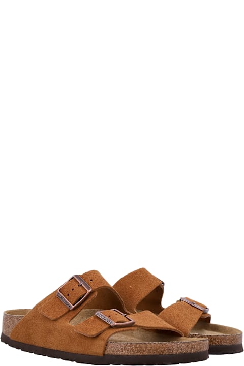 Homeware Birkenstock Suede Arizona Sandals Mink Brown