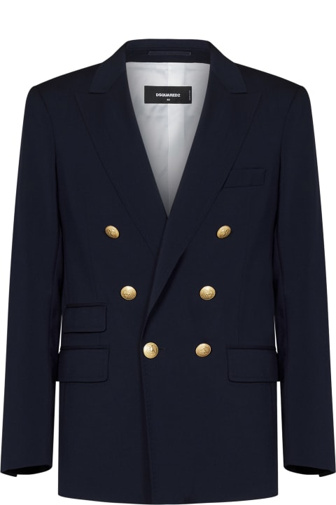 Dsquared2 Coats & Jackets for Men Dsquared2 Palm Beach Double Breasted Blazer