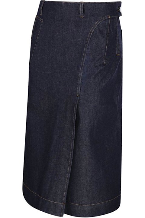 Victoria Beckham Skirts for Women Victoria Beckham Denim Midi Skirt