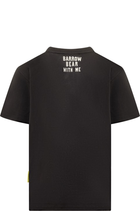 Barrow Topwear for Men Barrow Black 'barrow Bear With Me' T-shirt